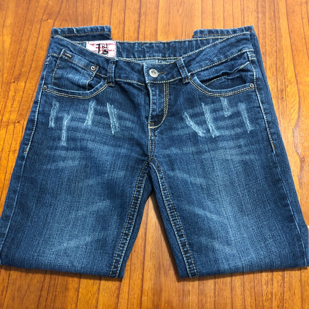 1st kiss distressed skinny jeans